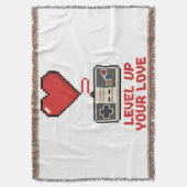 Couverture Level Up Your Love, Retro Pixel Gaming Design (devant Vertical)