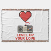Couverture Level Up Your Love, Retro Pixel Gaming Design (Devant)