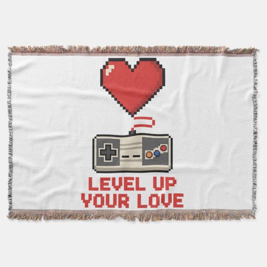 Couverture Level Up Your Love, Retro Pixel Gaming Design (Devant)