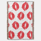 Couverture Lèvres Rouges, Rouge À Lèvres, Baiser, Motif Des L (devant Vertical)