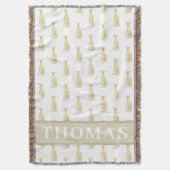 Couverture Lévrier Fauve Personnalisé  (devant Vertical)