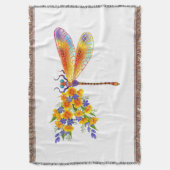 Couverture libellule de fleurs jaunes (devant Vertical)