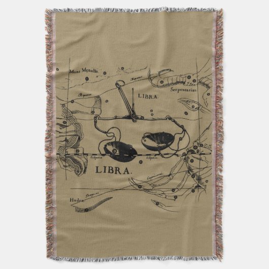 Couverture Libra Constellation Hevelius 1690 Décor (devant Vertical)