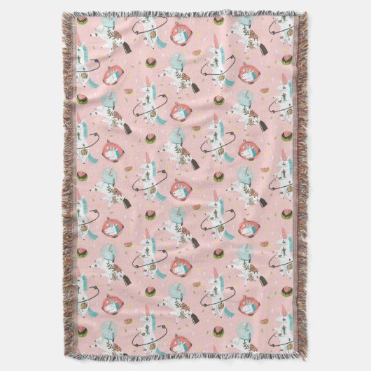 Couverture Licornes dans le motif de l'espace (devant Vertical)