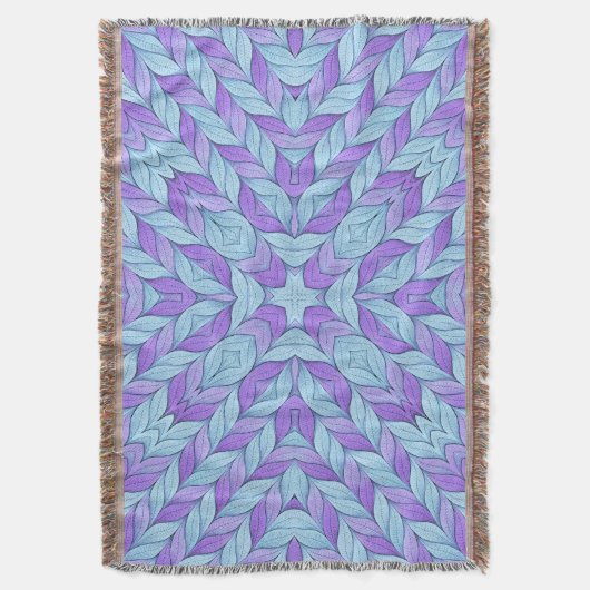 Couverture Light Amethyst and Pale Aqua Pattern (devant Vertical)