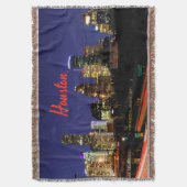 Couverture Ligne Skyline de Houston Texas City (devant Vertical)