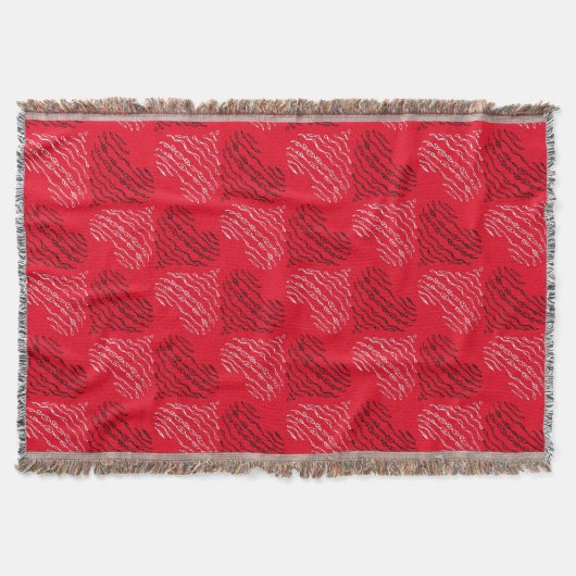 Couverture Lignes cardiaques alternatives en noir et blanc su (Devant)