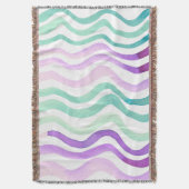 Couverture Lignes d'aquarelles violettes et vertes (devant Vertical)