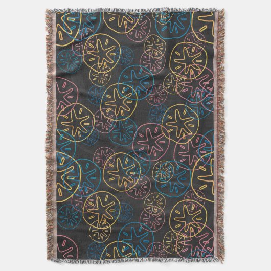 Couverture Lignes de Dollar de Sable Rouge Jaune Bleu (devant Vertical)