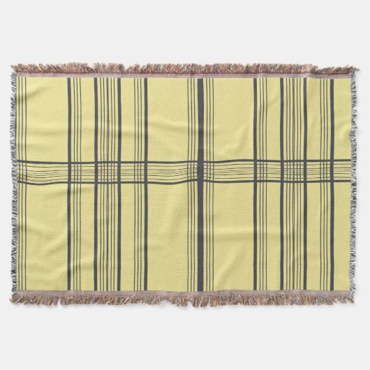 Couverture Lignes modernes noires sur fond jaune (Devant)