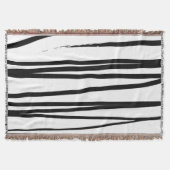 Couverture Lignes noires et blanches modernes Art Abstrait (Devant)