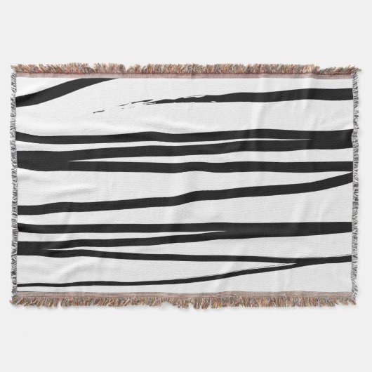 Couverture Lignes noires et blanches modernes Art Abstrait (Devant)