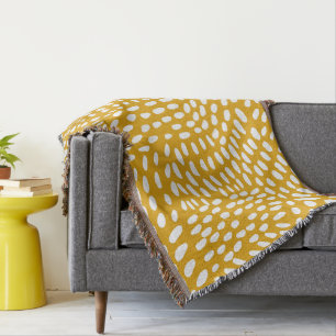 Couverture Lignes pointillées brûlé motif jaune
