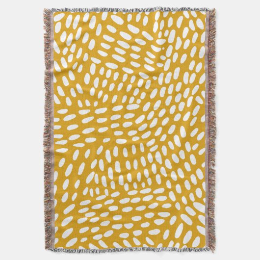 Couverture Lignes pointillées brûlé motif jaune (devant Vertical)