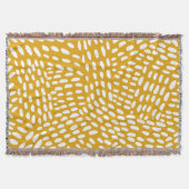 Couverture Lignes pointillées brûlé motif jaune (Devant)