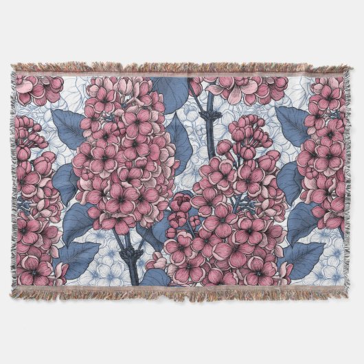 Couverture Lilac en rose et bleu (Devant)