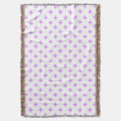 Couverture Lilac polka croise sur blanc (devant Vertical)