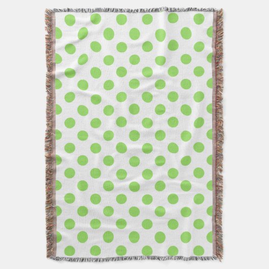 Couverture Lime et pois blancs (devant Vertical)