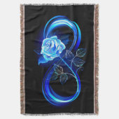 Couverture L'infini lumineux avec une rose bleue (devant Vertical)