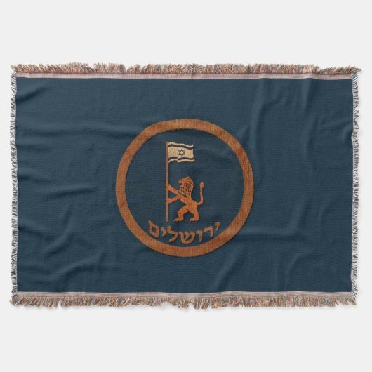 Couverture Lion Du Jour De Jérusalem Avec Drapeau (Devant)