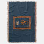 Couverture Lion Du Jour De Jérusalem Avec Drapeau (devant Vertical)