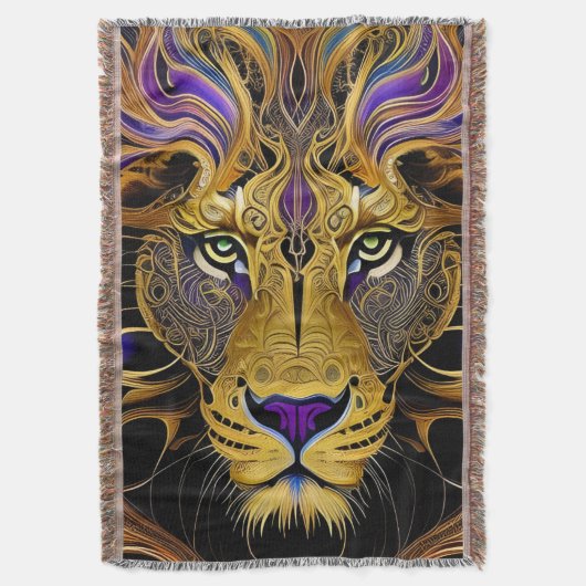 Couverture Lion Gold Filigree (devant Vertical)