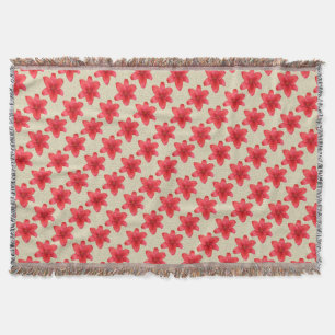 Couverture Lis rouges de jardin de fleurs de nature sur la