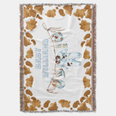 Couverture Little Cowboy Clothesline WildWest Boy Baby shower (devant Vertical)