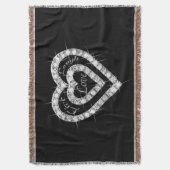 Couverture Live Laugh Love Diamond Hearts Lancer la couvertur (devant Vertical)