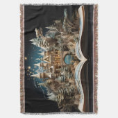 Couverture Livre d'histoire de Noël Castle Pop-Up Throw Blank (devant Vertical)