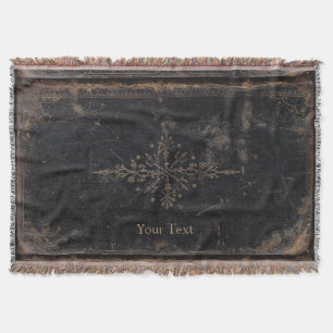 Couverture Livre en cuir antique avec la feuille d'or
