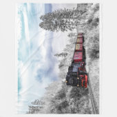 Couverture locomotive d'ouatine de train (Devant)