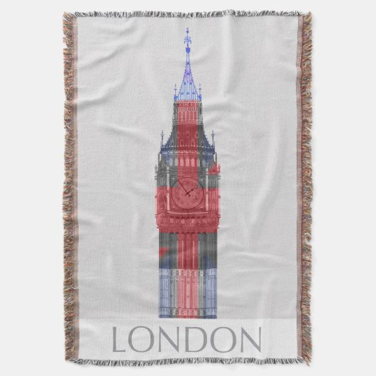 Couverture Londres Big Ben Union Jack (devant Vertical)