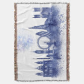 Couverture Londres Skyline - Aquarelle bleue (devant Vertical)