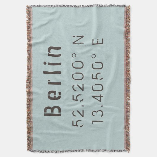 Couverture Longitude de la Latitude de Berlin (devant Vertical)