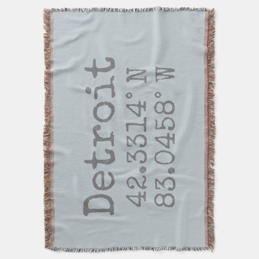 Couverture Longitude de la latitude Détroit (devant Vertical)