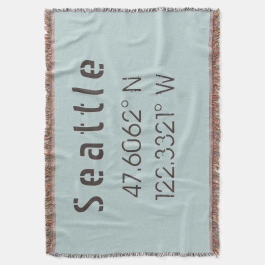 Couverture Longitude et latitude de Seattle (devant Vertical)