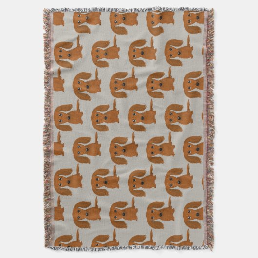 Couverture Longue Haired Dachshund Motif | Chiens de Wiener (devant Vertical)