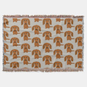 Couverture Longue Haired Dachshund Motif | Chiens de Wiener (Devant)