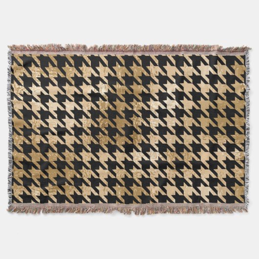 Couverture L'or métallique accroche la dent, motif de mode. (Devant)