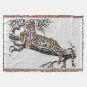 Couverture Lounding Leopard Wildlife Art (Devant)