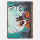 Couverture loup-garou et citrouilles d'Halloween (devant Vertical)