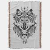 Couverture Loup tribal indien (devant Vertical)