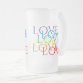 COUVERTURE LOVE Tall Frosted Glass Mug (Devant droit)