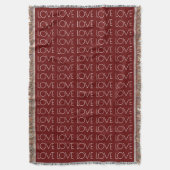 Couverture Love Typographie Rouge Saint Valentin (devant Vertical)