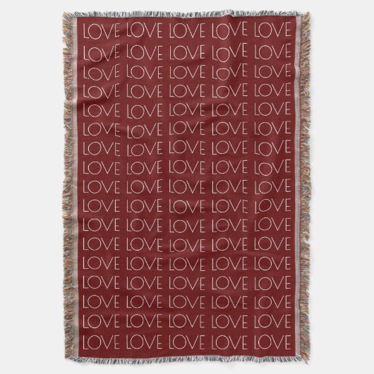 Couverture Love Typographie Rouge Saint Valentin (devant Vertical)