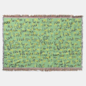 Couverture Love You Texte Motif Typographie créative (Devant)