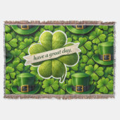 Couverture Lucky four leaf clover Saint Patrick's Day Patrick (Devant)