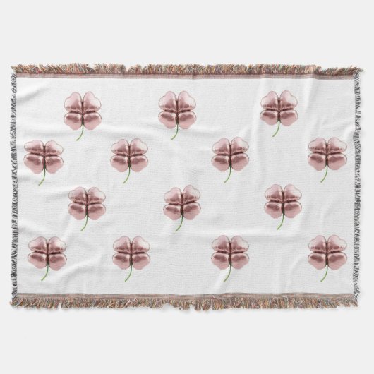 Couverture Lucky moderne - Elégant or Rose (Devant)