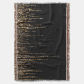 Couverture Luxe Chic Black Gold Fringe Parties scintillant ét (devant Vertical)